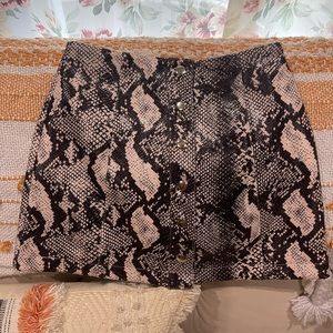 Urban Outfitters Snake Mini Skirt